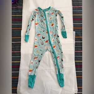 Little Sleepies 2T Sushi Zippy (EUC)